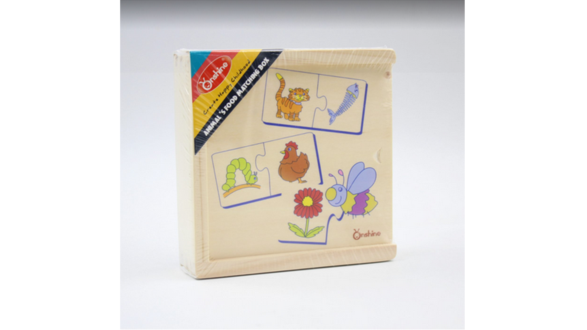 Food matching puzzle learning toys